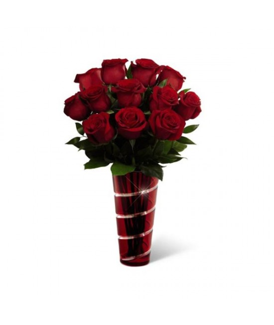 The In Love with Red Roses Bouquet